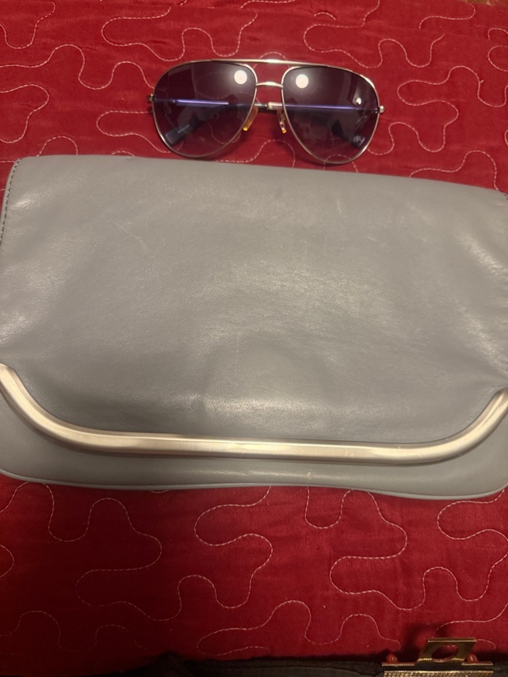 Banana Republic Clutch& Sunglasses